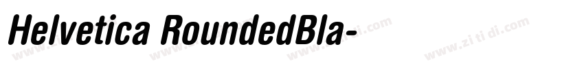 Helvetica RoundedBla字体转换